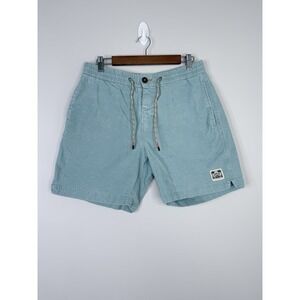 Howler Brothers Dusty Turquoise Pressure Drop Cord Corduroy Shorts Size 33x7